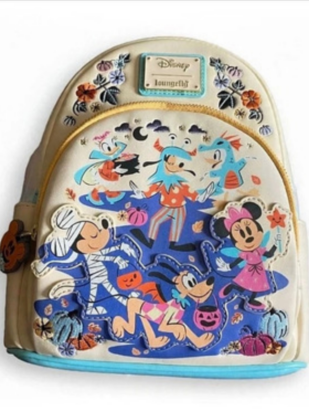 Loungefly Disney Mickey & Friends Halloween Trick-Or-Treating Mini Backpack Purs